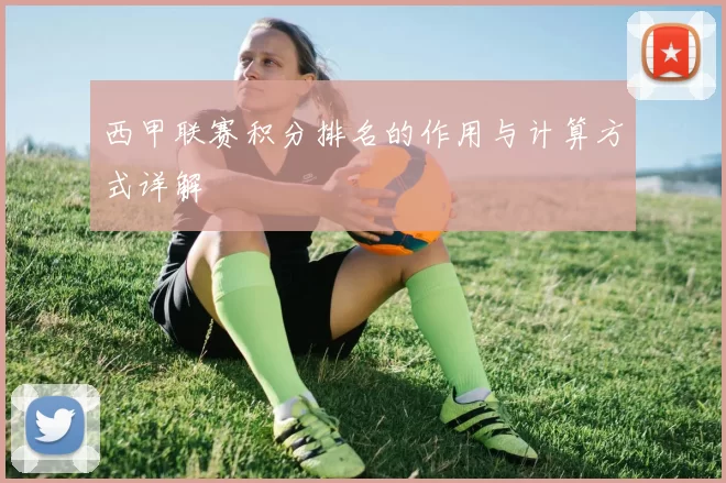 西甲联赛积分排名的作用与计算方式详解